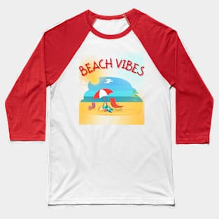 Beach Vibes Baseball T-Shirt